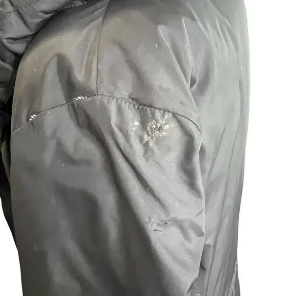 Eileen Fisher Eggshell Recycled Down Nylon Long Puffer Coat L READ DESC - Picture 9 of 12